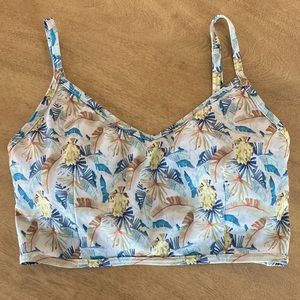 Kortni Jeane Gone Bananas V’d Crop Top M